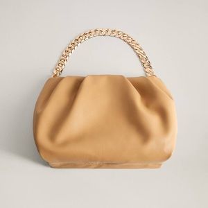Mango gold chain pouch purse